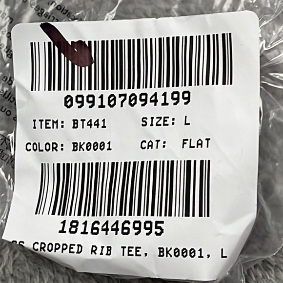 J. Crew Classic Black Short Sleeve Cropped Tee - Picture 7 of 8